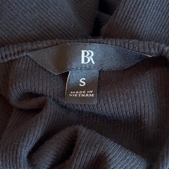 •Banana Republic• Black Ribbed Long Sleeve Top – Size Small - Picture 2 of 6